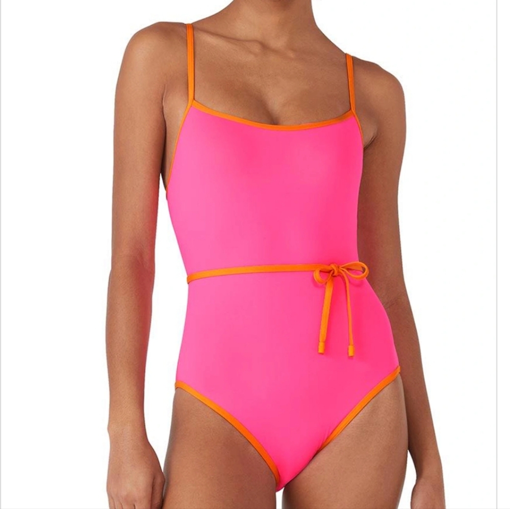 NWT Kate Spade Pink and Orange‎ One Piece Swimsuit Size XL